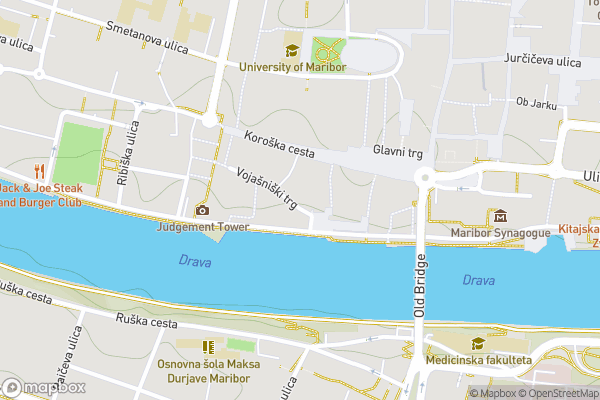 static Mapbox map