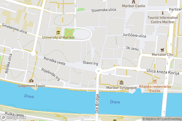 static Mapbox map