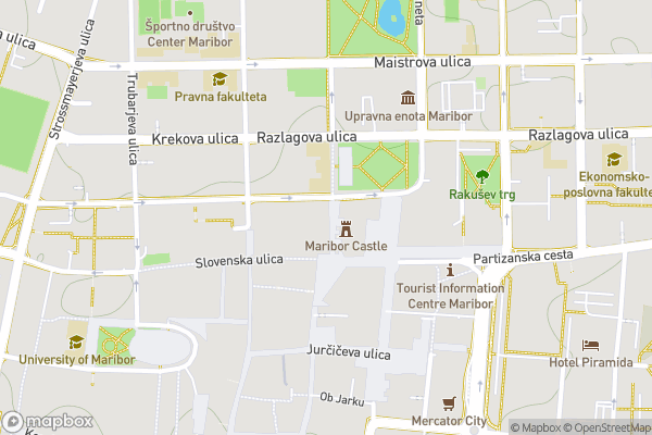static Mapbox map