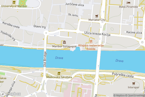 static Mapbox map