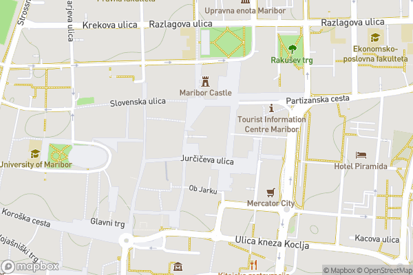 static Mapbox map