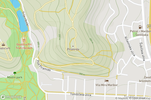 static Mapbox map