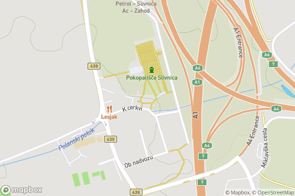 static Mapbox map