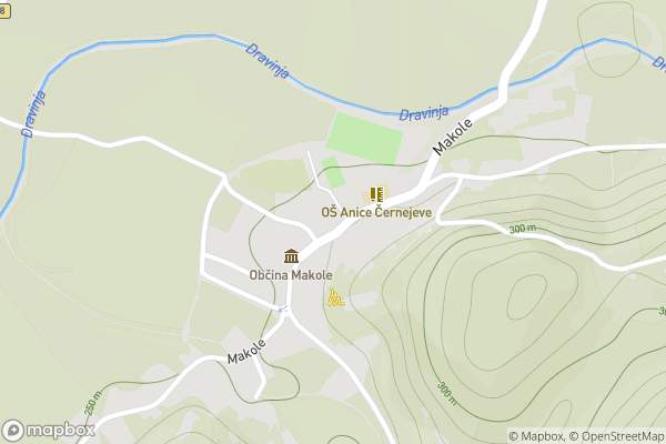 static Mapbox map