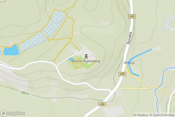 static Mapbox map