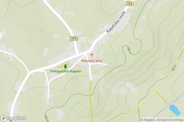 static Mapbox map