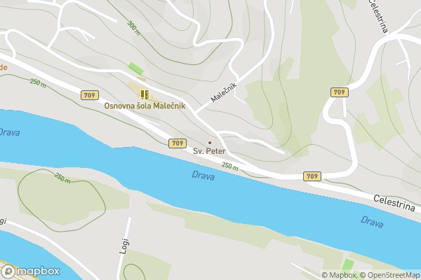 static Mapbox map