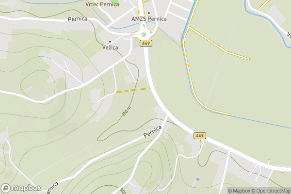static Mapbox map