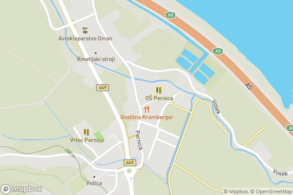 static Mapbox map
