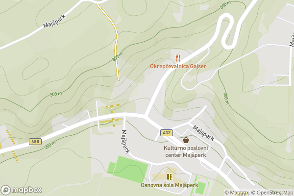 static Mapbox map