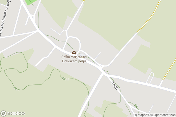 static Mapbox map