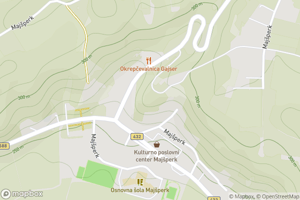 static Mapbox map