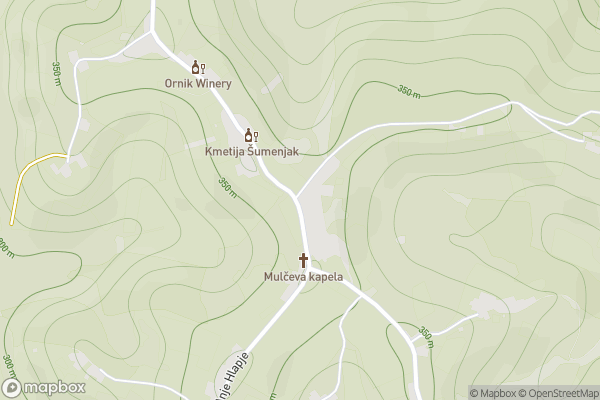 static Mapbox map