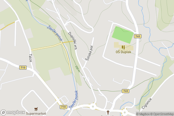 static Mapbox map
