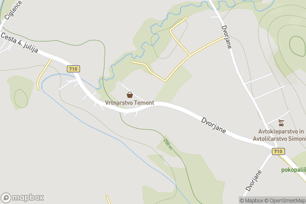 static Mapbox map