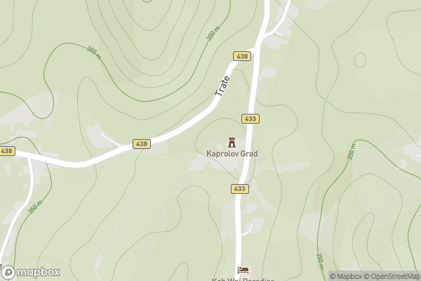 static Mapbox map