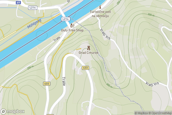 static Mapbox map