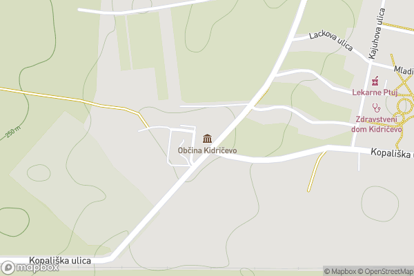 static Mapbox map