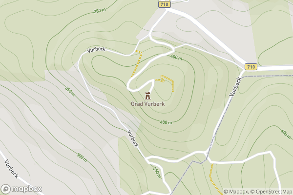 static Mapbox map