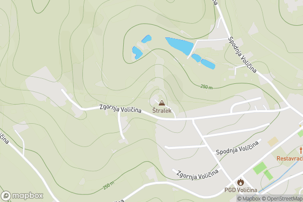 static Mapbox map