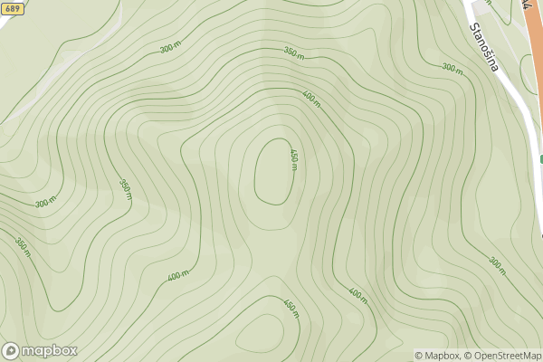 static Mapbox map