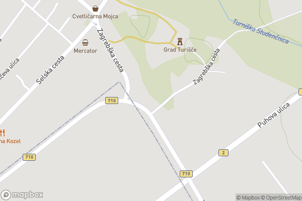 static Mapbox map