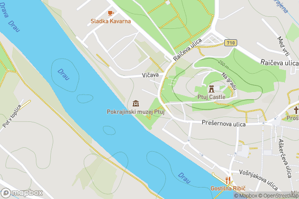 static Mapbox map