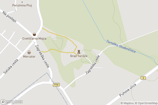 static Mapbox map
