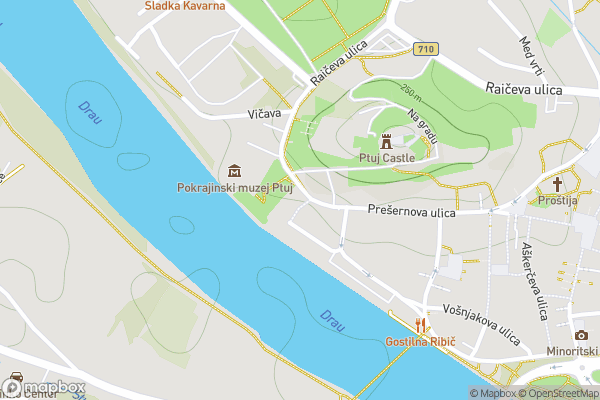 static Mapbox map