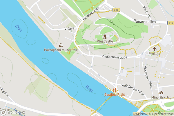 static Mapbox map