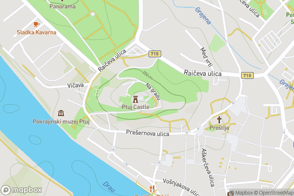 static Mapbox map