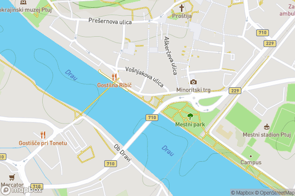static Mapbox map