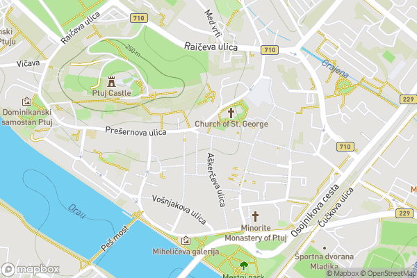 static Mapbox map