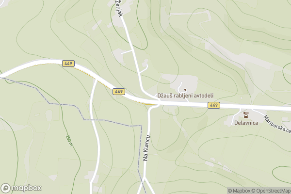 static Mapbox map