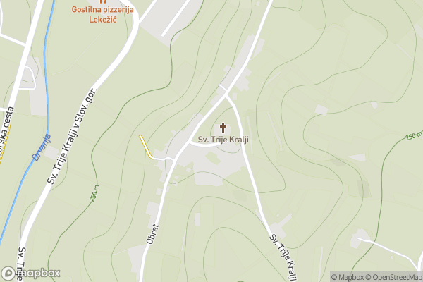 static Mapbox map