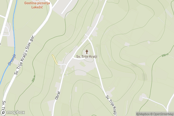 static Mapbox map