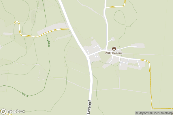static Mapbox map