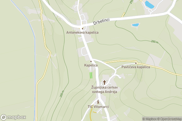 static Mapbox map