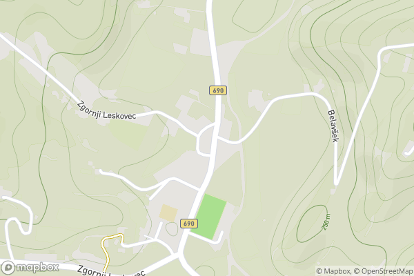 static Mapbox map