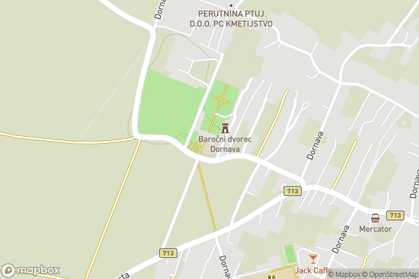 static Mapbox map