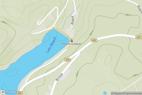 static Mapbox map