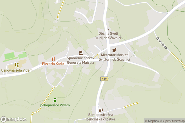static Mapbox map