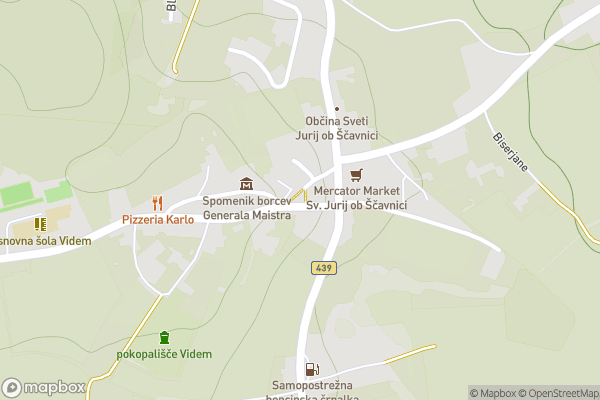 static Mapbox map