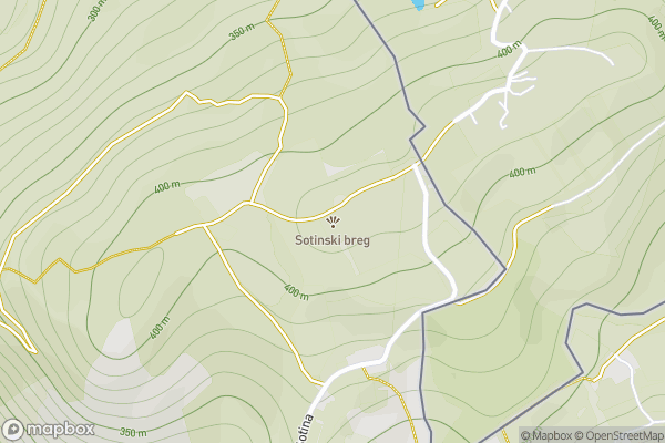 static Mapbox map