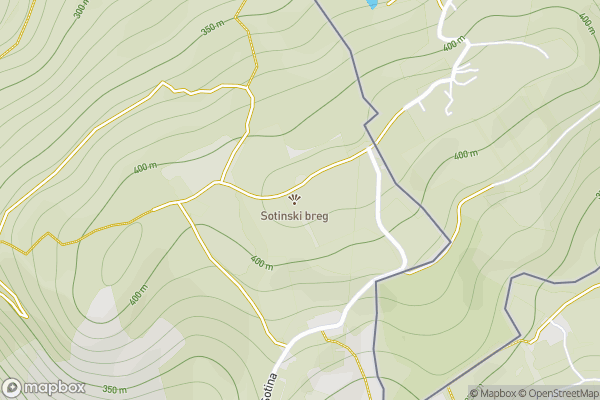 static Mapbox map
