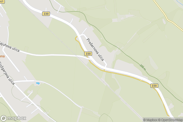 static Mapbox map
