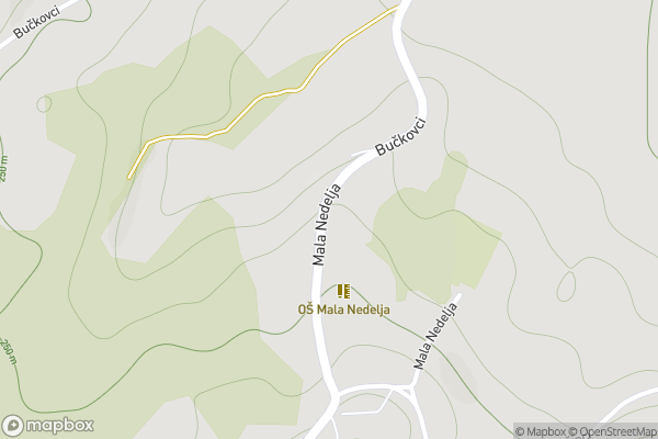 static Mapbox map