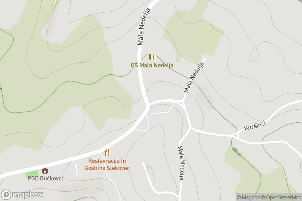 static Mapbox map