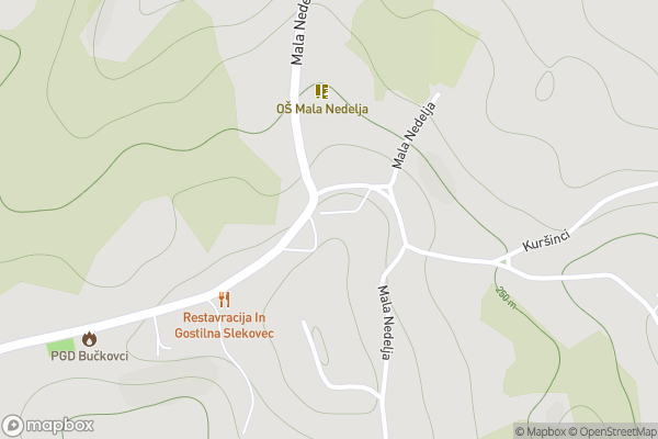 static Mapbox map