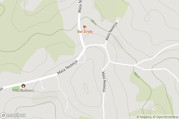 static Mapbox map